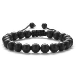 Abrazine Kralenarmband – Verstelbare Herenarmband van 8mm Natuurstenen