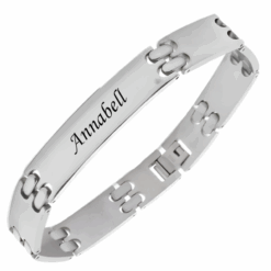 Edelstalen graveerarmband voor heren – stoer & persoonlijk
