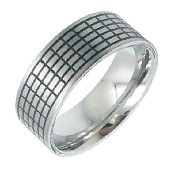 Edelstalen Ring