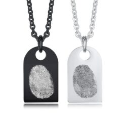 Heren Ketting met Vingerafdruk