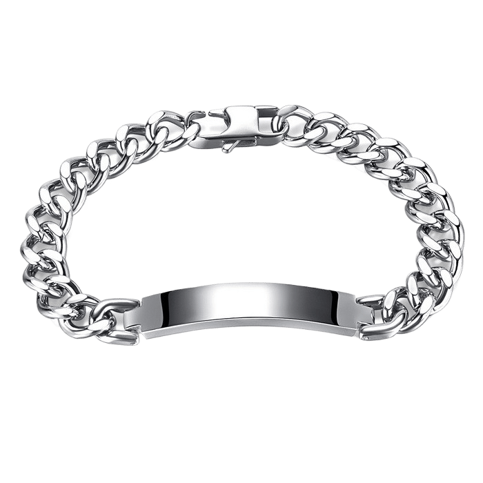 Edelstalen graveerarmband voor heren – stijlvol en persoonlijk - Afbeelding 3