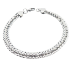 Edelstalen soepele armband voor heren – modern en tijdloos