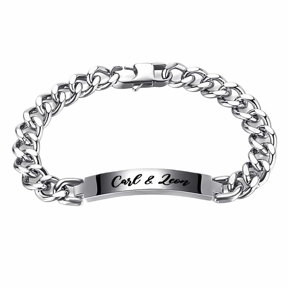 Edelstalen graveerarmband voor heren – stijlvol en persoonlijk
