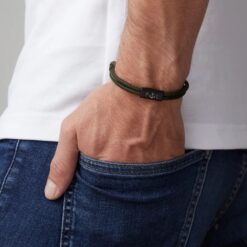 Alternative view of Verstelbare charm-armband van paracord - Gepersonaliseerd