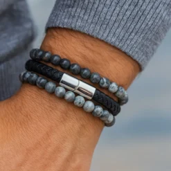 Alternative view of PU Leren Armband met Gravure – Gepersonaliseerd Cadeau voor Hem