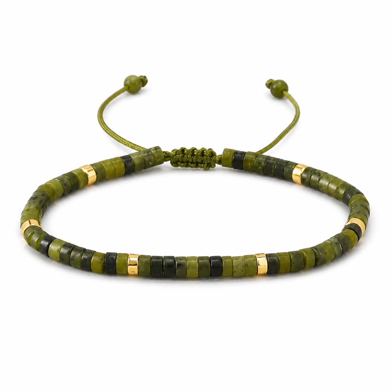 Trendy Armband voor Heren – Natuursteen met Trekkoordsluiting - Afbeelding 6