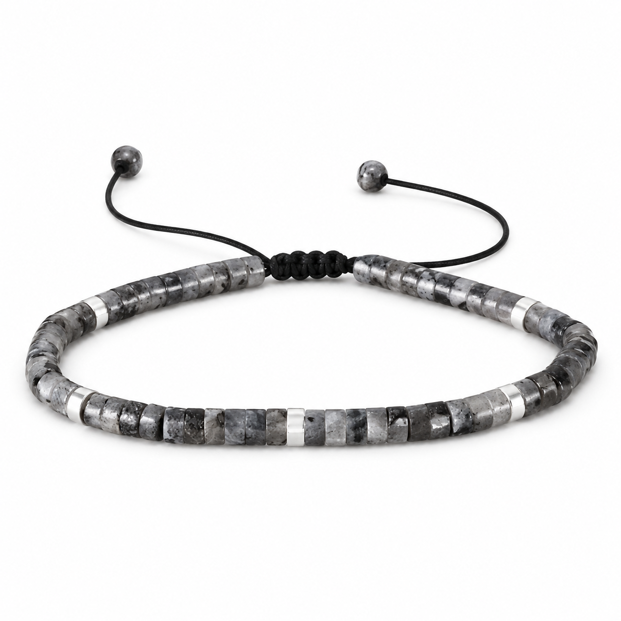 Trendy Armband voor Heren – Natuursteen met Trekkoordsluiting - Afbeelding 5