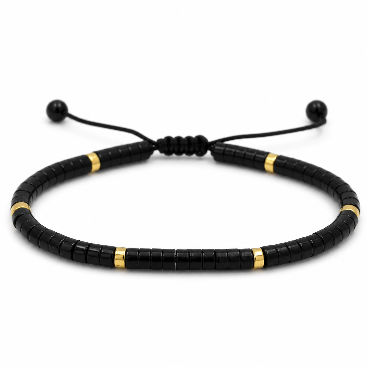 Trendy Armband voor Heren – Natuursteen met Trekkoordsluiting - Afbeelding 4