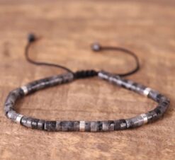 Alternative view of Trendy Armband voor Heren – Natuursteen met Trekkoordsluiting