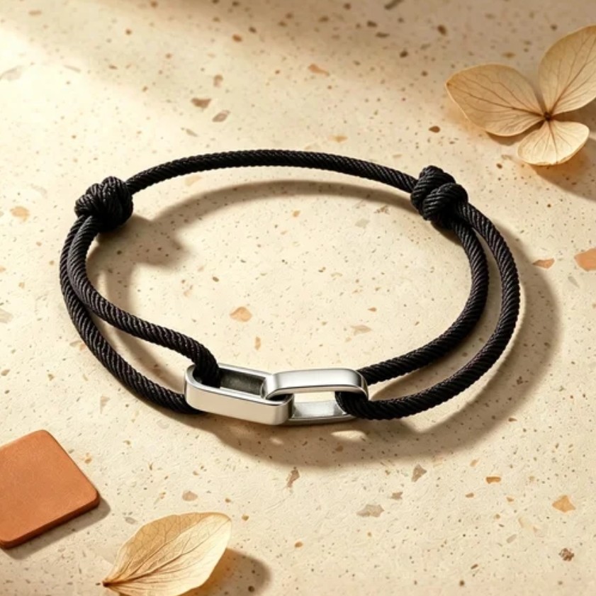 Gepersonaliseerde en verstelbare minimalistische armband met Naam - Zilverkleurig - Afbeelding 5